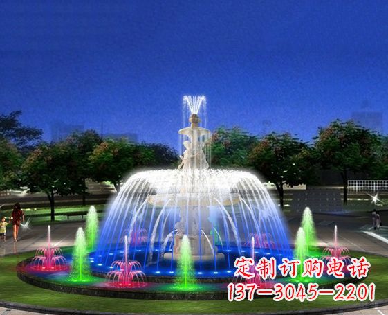 商丘广场景观大型喷泉石雕 (2)