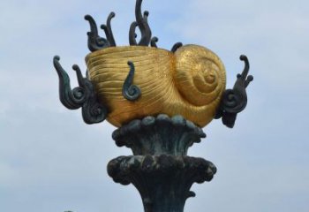 商丘海洋经典之作--海螺铜雕
