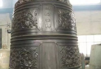 商丘国泰民安铜钟寺庙铜雕-传统工艺精美的铜钟雕塑