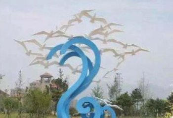 商丘精美海鸥雕塑，传递美好海洋情怀