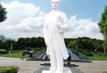 商丘爱迪生公园广场世界名人石雕塑