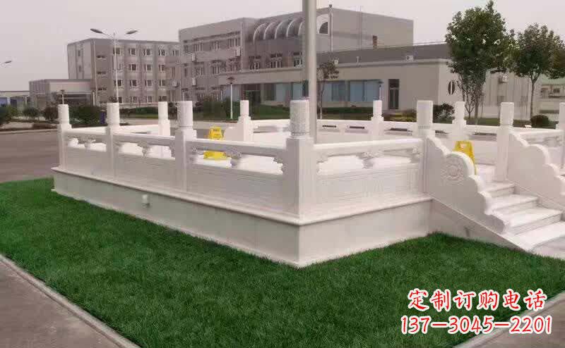 商丘完美艺术——汉白玉升旗台雕塑