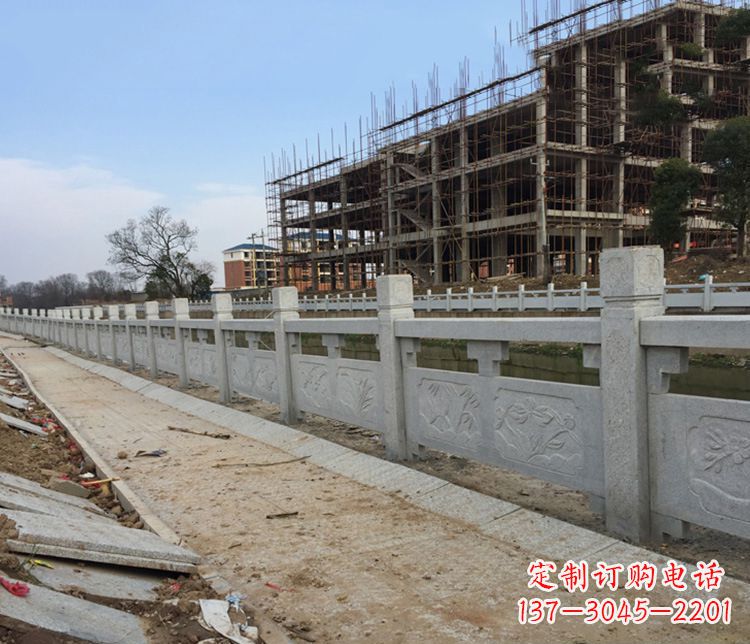 商丘护城河大理石栏板石雕 (4)