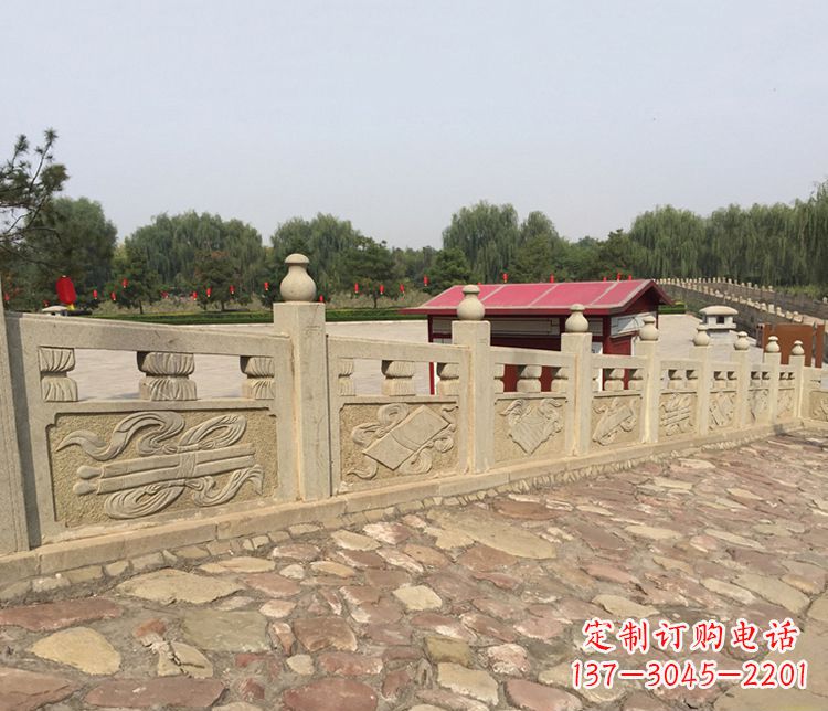 商丘护城河大理石栏板石雕_1