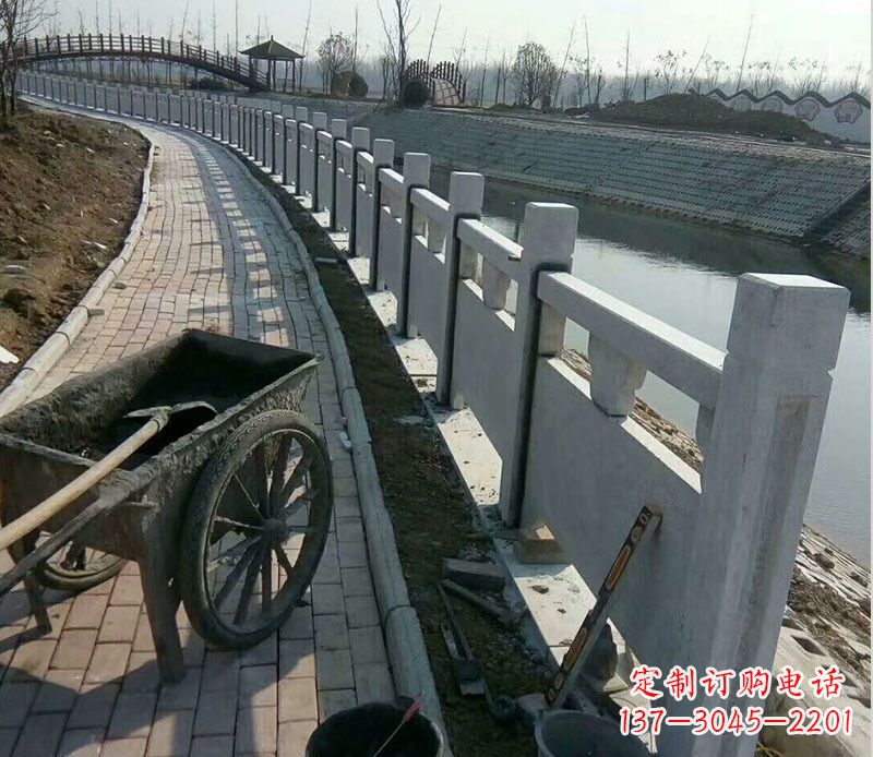 商丘护城河大理石栏杆石雕