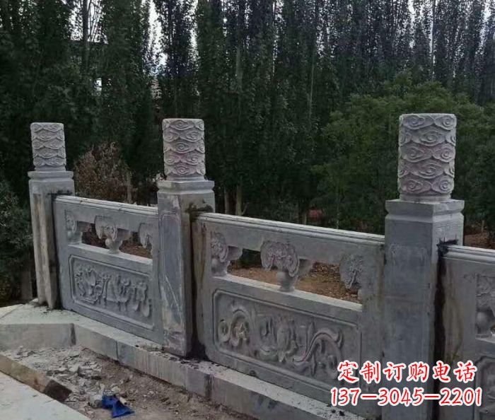 商丘定制石质护城河栏板雕塑