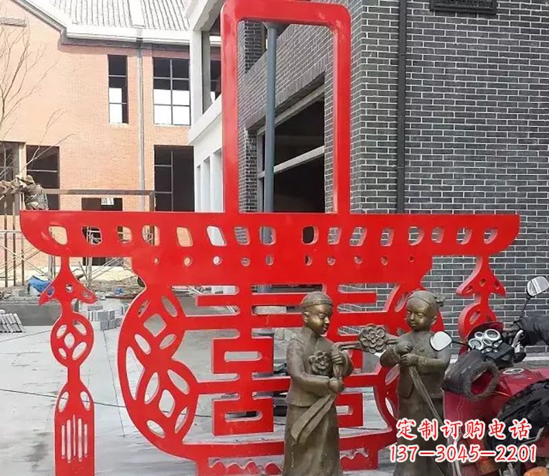 商丘历久弥新的不锈钢花篮雕塑