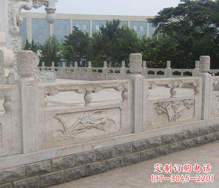 商丘中领雕塑:精美石材栏板雕塑