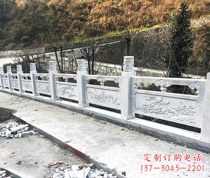 商丘景区大理石栏杆石雕 (2)