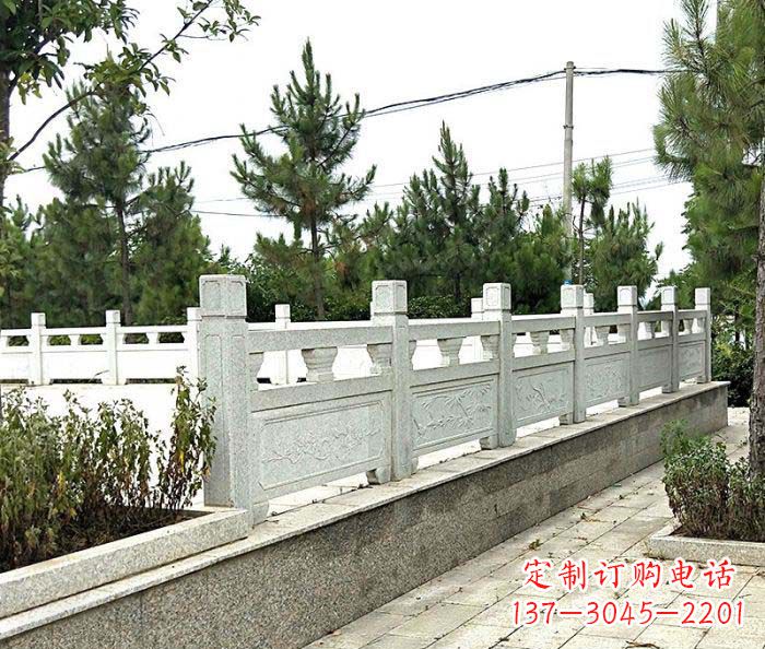 商丘景区大理石栏杆石雕_2