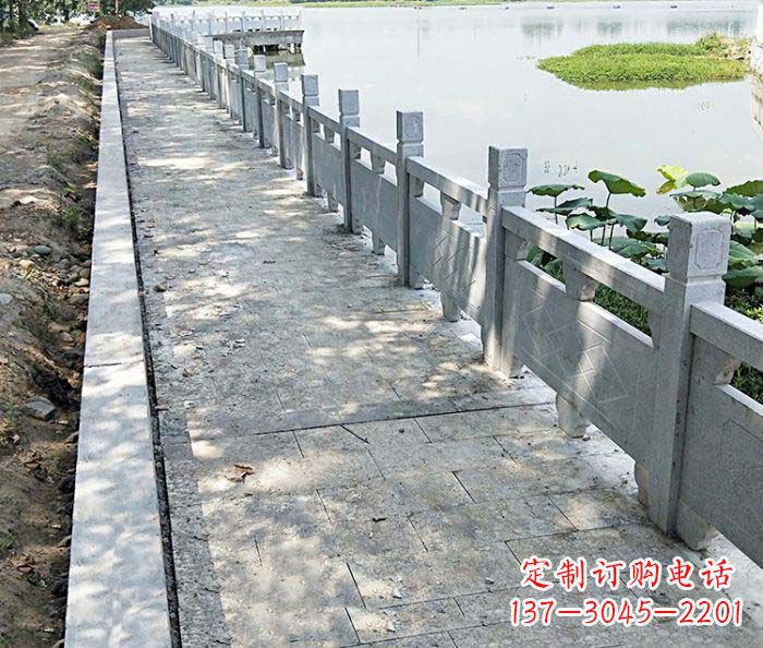 商丘景区大理石栏杆石雕_1