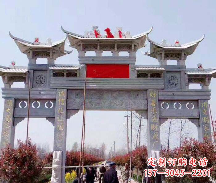 商丘传承经典,尊崇古风:牌坊石雕