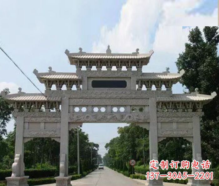 商丘高品质牌坊石雕,专为客户量身定制