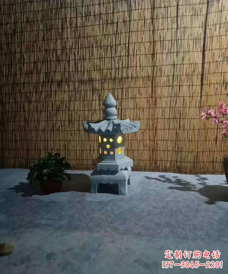 商丘专业设计、制作酒店石灯雕塑