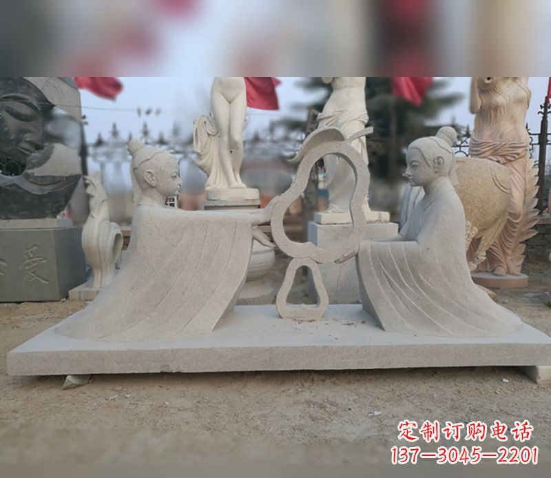商丘孔融让梨石雕