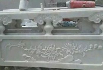 商丘汉白玉花朵浮雕栏板