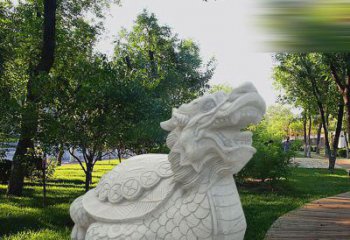 商丘中领雕塑——汉白玉龙龟石雕