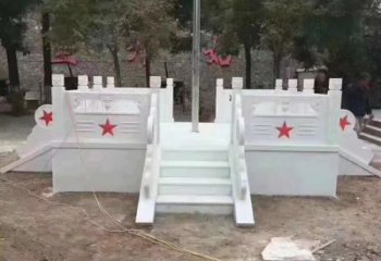 商丘高贵典雅的汉白玉升旗台石雕