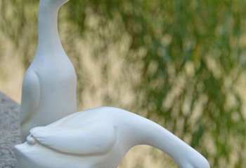 商丘高端花园水池鸭子雕塑