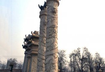 商丘精致精美的华表柱石雕