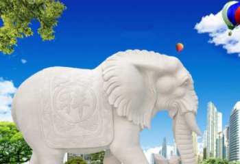 商丘唯美大象石雕，祥和吉祥如意