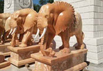 商丘象征吉祥及如意的大象雕塑