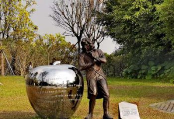 商丘中领雕塑定制牛顿公园雕塑