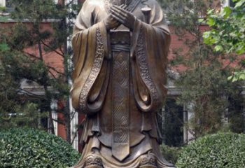 商丘精美铜雕——校园历史文化名人孔圣人像