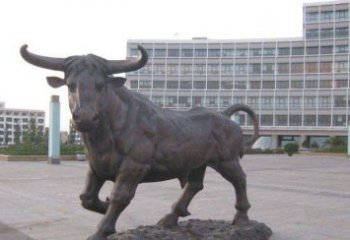 商丘老牛动物广场铜雕，专业定制精美动物雕塑