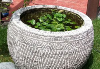 商丘老青石花盆雕塑：独特的家居艺术装饰