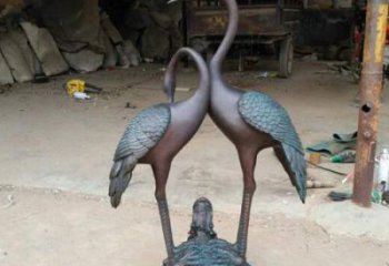 商丘龙龟仙鹤铜雕——传承传统，增添福气