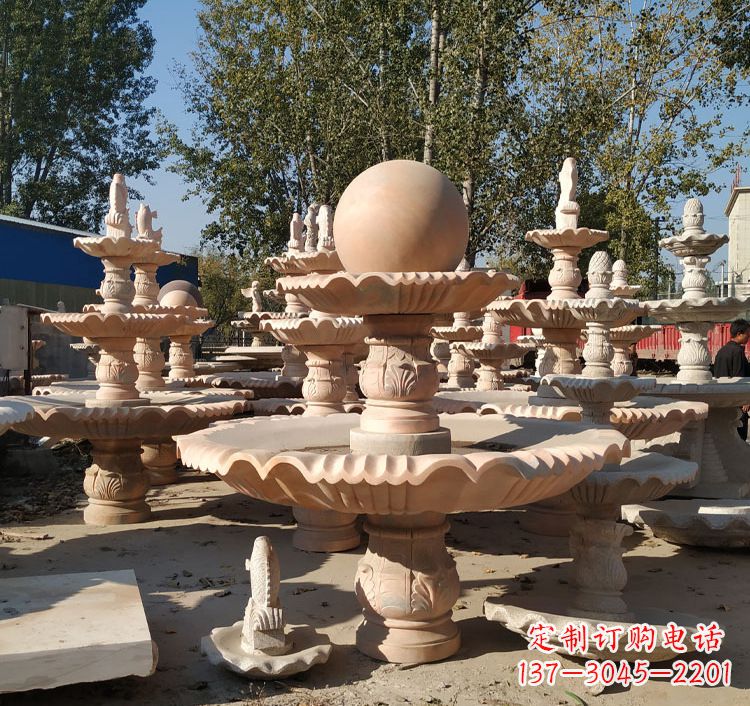商丘中领雕塑砂岩喷泉雕塑
