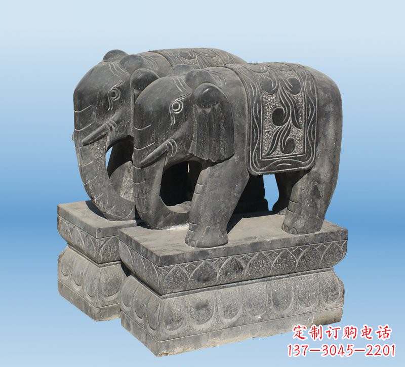 商丘青石仿古石雕大象