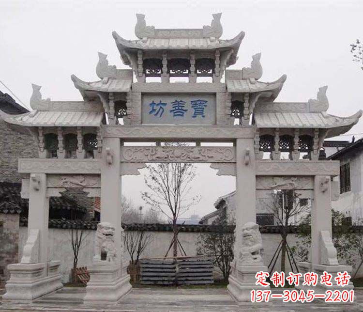 商丘领雕塑：精美石牌坊石雕艺术品