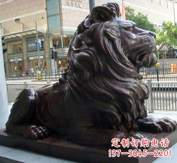 商丘汇丰铜狮子雕塑，引领潮流，传承中国古典文化