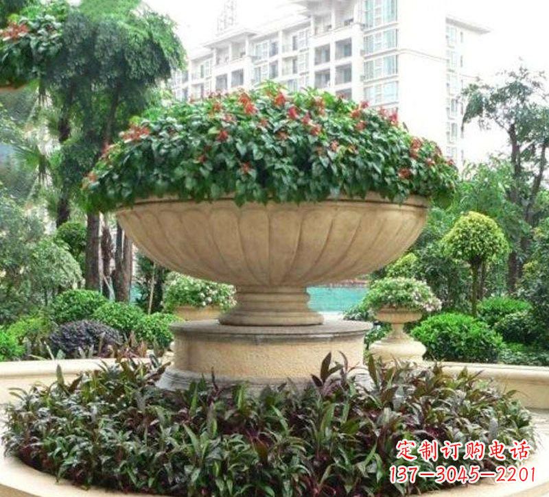 商丘石雕小区花盆