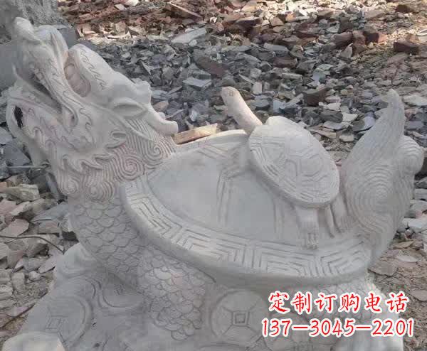 商丘石雕招财神兽龙龟