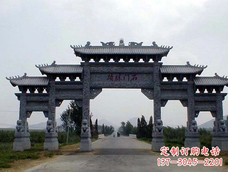商丘石牌坊 斗楼