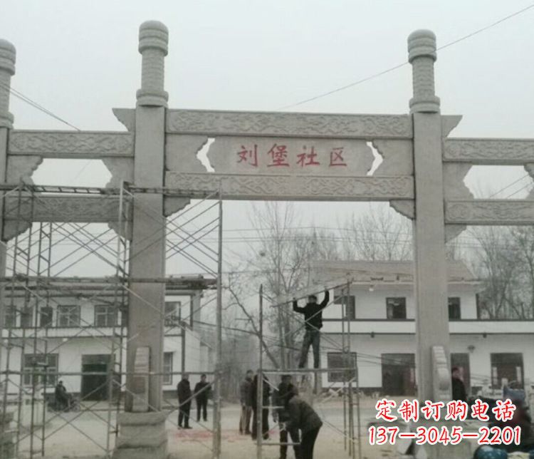 商丘石牌坊道路石雕