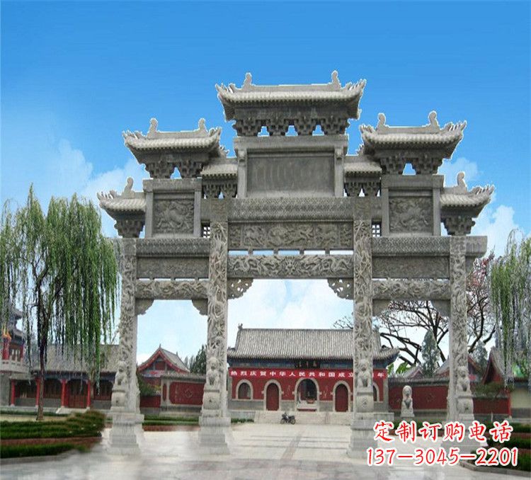 商丘石牌坊效果图