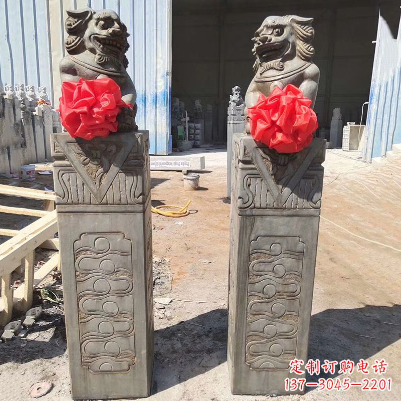 商丘石狮子栓马桩
