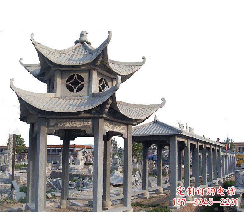 商丘双层仿古凉亭石雕
