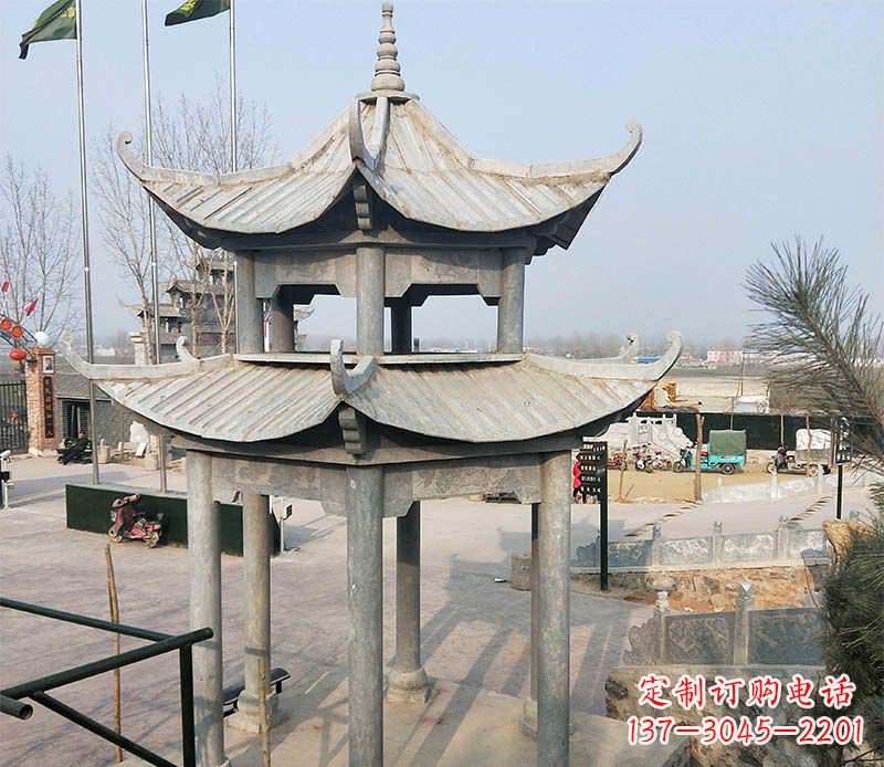 商丘双层户外凉亭石雕