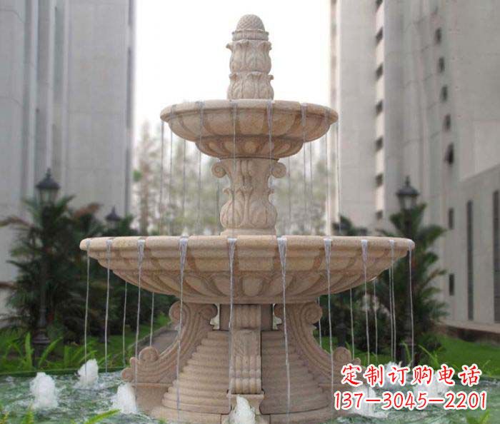 商丘双层喷泉小区石雕