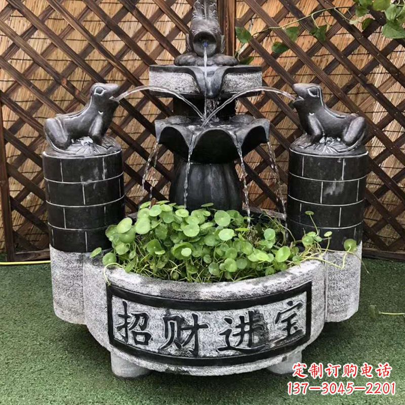 商丘双层喷泉石雕
