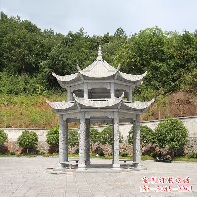商丘双层庭院石凉亭
