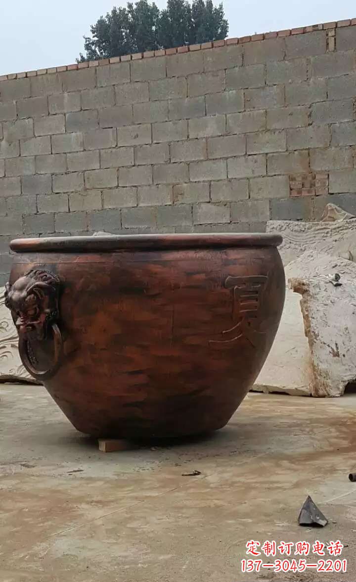 商丘水缸铜雕