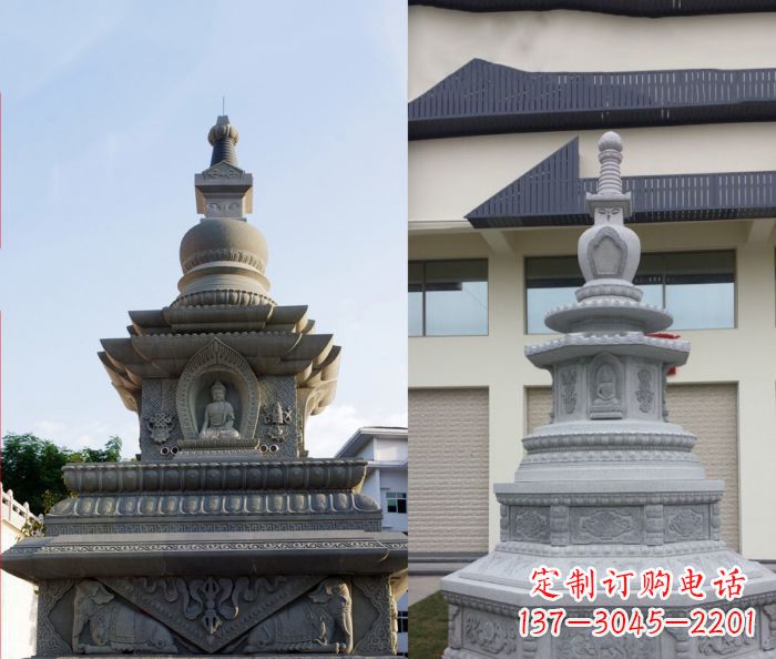 商丘寺庙景观舍利塔石雕 (3)