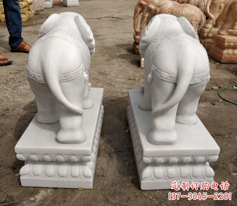 商丘寺庙石雕大象