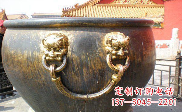 商丘寺庙水缸铜雕 (3)